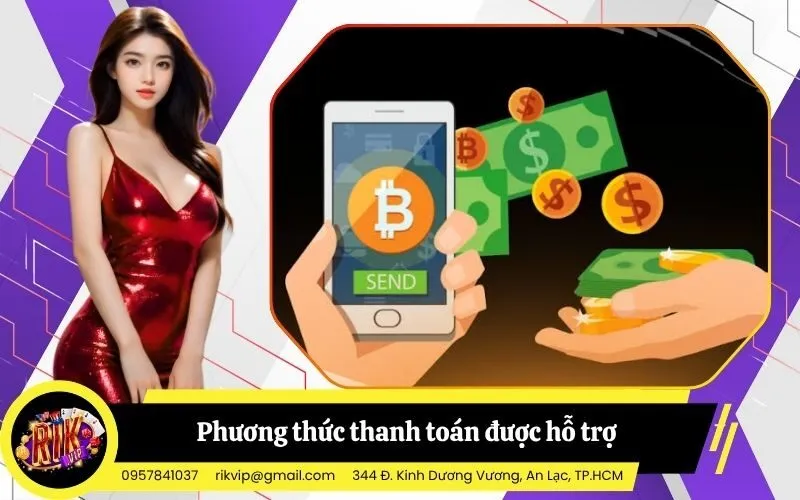 Các phương thức thanh toán được hỗ trợ trên hệ thống