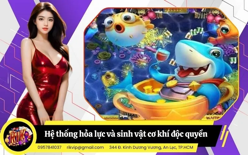 Hệ thống hỏa lực và sinh vật cơ khí độc quyền trong game